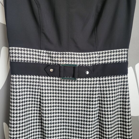 WHBM Color Block Houndstooth Sheath Dress - Picture 5 of 8